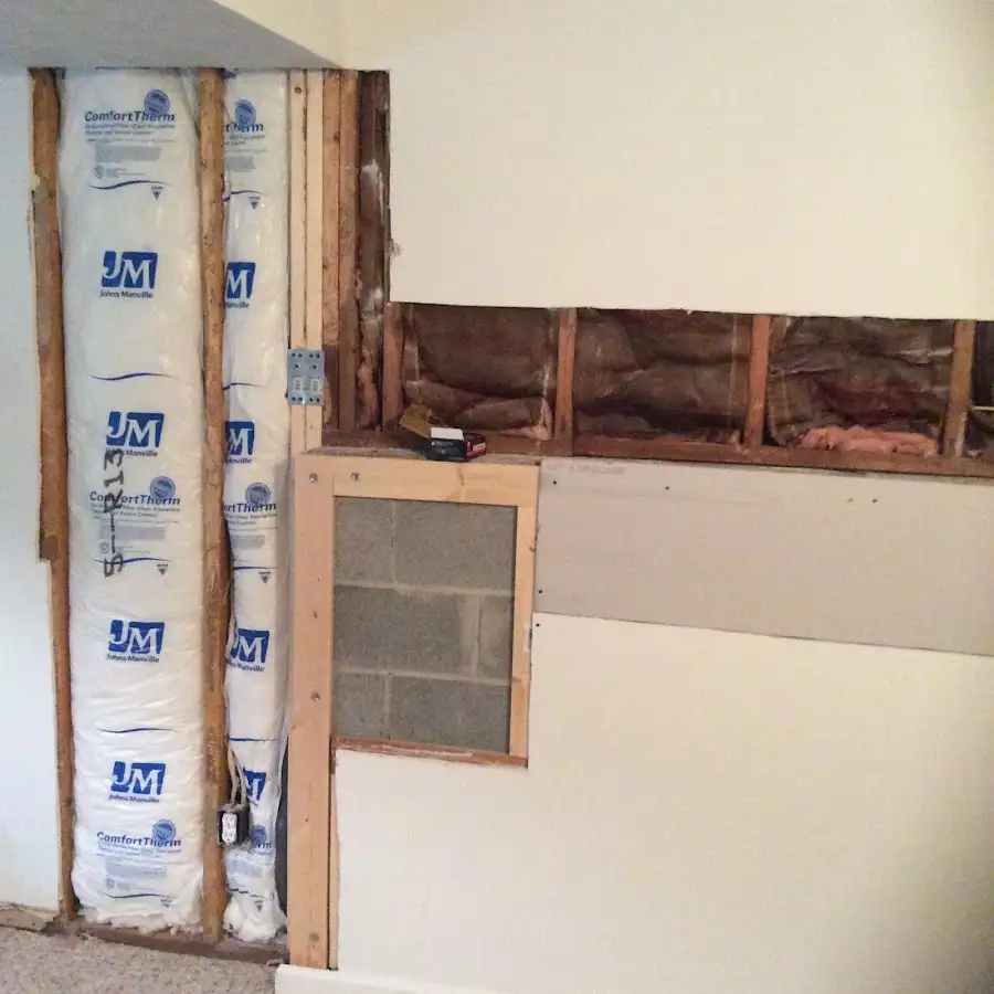 Wall insulation replacement during Structural Drying in New Hartford